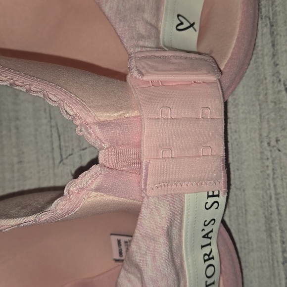 PINK Lightly Lined Full Coverage T-Shirt Bra Pink and White Size 36D NWT - Picture 5 of 8